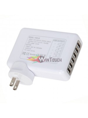OEM Φορτιστής με 6 θύρες (Model: TC02) USB, Λευκό Αξεσουάρ OEM Φορτιστής με 6 θύρες (Model: TC02) USB, Λευκό Αξεσουάρ