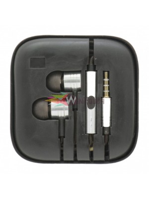 Ακουστικά Stereo Handsfree Universal Με Ρυθμιστή Ασημί (EN50332-2)  Αξεσουάρ
