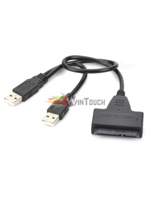 Oem USB 2.0 to SATA Καλώδιο + Θήκη Πλαστική για HDD 2.5'' (18296) Υπολογιστές