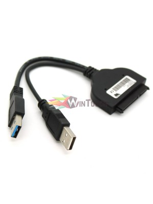 Oem USB 3.0 to SATA Καλώδιο + Θήκη Πλαστική για HDD 2.5'' (18295) Υπολογιστές