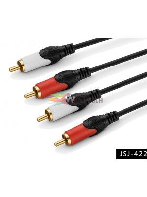 JSJ Cable 2x RCA male - 2x RCA male 1.8m Εικόνα & Ήχος JSJ Cable 2x RCA male - 2x RCA male 1.8m Εικόνα & Ήχος