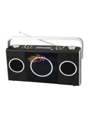 Reflection CDR2205 Στερεοφωνικό Ραδιόφωνο CD με Ρολόι και Λειτουργία Αφύπνισης, Μαύρο Εικόνα & Ήχος