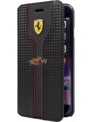 Θήκη Κινητού Flip Case Ferrari Book Case FEST2FLBKP7BK iPhone 7 Black Original Αξεσουάρ