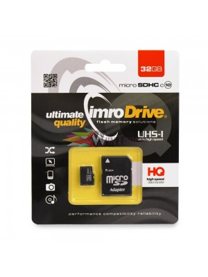 Memory Card Micro SDHC Imro 32 GB class 10 With Adapter 
