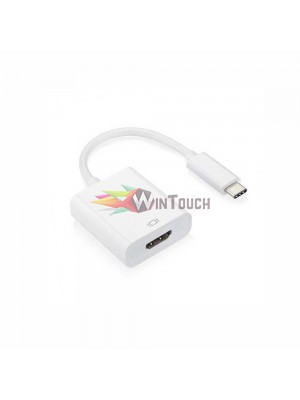 Μετατροπέας USB Type-C σε HDMI, DeTech, Λευκό - 18289 Εικόνα & Ήχος