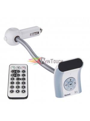 Bluetooth FM Transmitter, Kit Car MP3 Player, Wireless FM Modulator with LCD + Controller (T-X3). Λευκό Αξεσουάρ