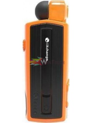 Ακουστικό στερεοφωνικό Bluetooth iXchange Retractable (UA-28SE-V) Πορτοκαλί με κλίπ και δόνηση Αξεσουάρ
