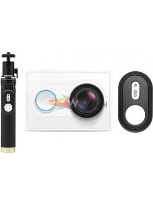 Xiaomi Yi Action Camera Kit with Selfie-Stick (YDXJTZ02XY). Λευκό Εικόνα & Ήχος Xiaomi Yi Action Camera Kit with Selfie-Stick (YDXJTZ02XY). Λευκό Εικόνα & Ήχος