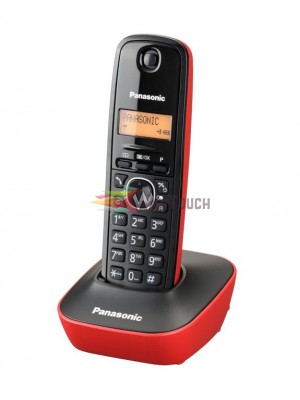 Panasonic ασύρματο τηλέφωνο με ελληνικό μενού (KX-TG1611GRR) - σε χρώμα RED/BLACK Κινητά Τηλέφωνα