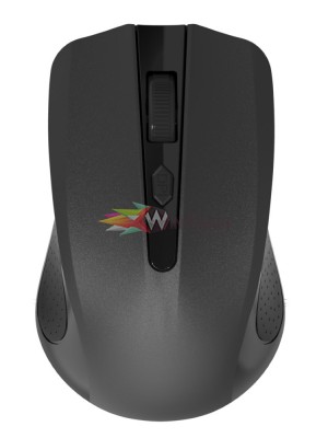 POWERTECH Wireless Mouse, Οπτικό, 1600 DPI, Black (PT-398) Υπολογιστές