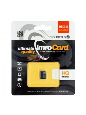 Memory Card Micro SDHC Imro 16 GB class 10 Without Adapter