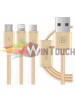 Baseus Were Portman Series 3 σε 1 καλώδιο Lightning + MicroUSB + Type-C 120cm – Χρυσό Αξεσουάρ Baseus Were Portman Series 3 σε 1 καλώδιο Lightning + MicroUSB + Type-C 120cm – Χρυσό