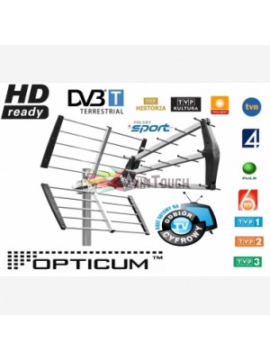 Opticum AX900 LTE ,DVB-T,16,5db ,κεραία Τηλεόρασης εξωτερική,τριπλή,αλουμινίου,μικρό μέγεθος