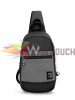 ARCTIC HUNTER τσάντα Crossbody XB0060-DG, αδιάβροχη, γκρι