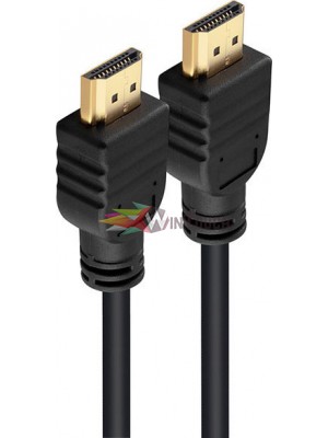 POWERTECH καλώδιο HDMI (M) to HDMI (M) 15+1, CCS, Gold Plug, Black, 2m (CAB-H068)