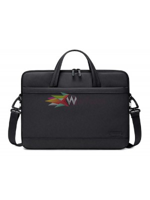 Τσάντα Ώμου / Χειρός  GOLDEN WOLF  6305, θήκη laptop 15.6", αδιάβροχη -  Μαύρη