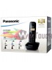 Panasonic ασύρματο τηλέφωνο με ελληνικό μενού (KX-TG1611) - Μαύρο/Γκρί