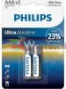 Philips Ultra Αλκαλικές Μπαταρίες AAA 1.5V 2τμχ