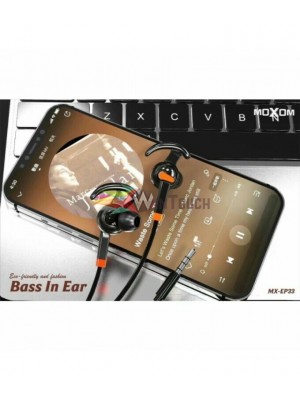 Ενσύρματα Ακουστικά Handsfree Moxom MX-EP34 1.2m – Μαύρο