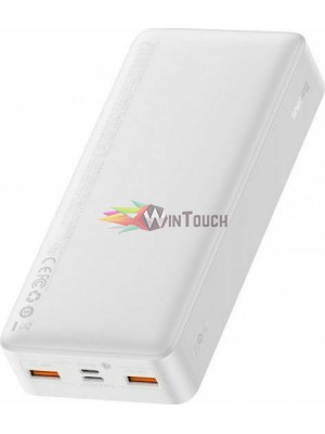 Baseus Powerbank  PPDML-M02  20.000 mAh Fast Charge Οθόνη LED- Λευκό