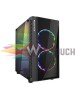 POWERTECH Gaming case PT-839, tempered glass, 3x 120mm fans (2x RGB)