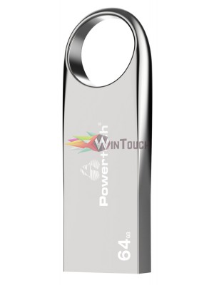 POWERTECH USB Flash Drive PT-1124, 64GB, USB 3.2, ασημί