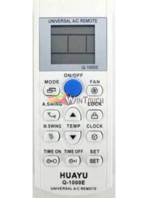 HUAYU ΤΗΛΕΧΕΙΡΙΣΤΗΡΙΟ ΚΛΙΜΑΤΙΣΤΙΚΟ AIR-CONDITION Q-1000 UNIVERSAL HUAYU ΤΗΛΕΧΕΙΡΙΣΤΗΡΙΟ ΚΛΙΜΑΤΙΣΤΙΚΟ AIR-CONDITION Q-1000 UNIVERSAL