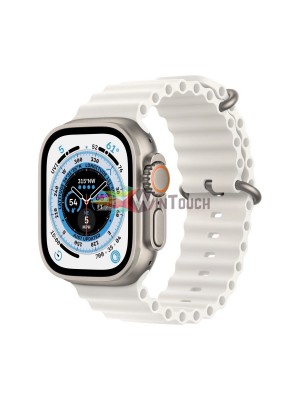 Ρολόι υψηλής ποιότητας Ultra IP68 αδιάβροχο Android/IOS Smartwatch σειρά 8 Ultra 49mm Titanium Case Ocean Band White