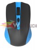 POWERTECH Wireless Mouse, Οπτικό, 1600 DPI, μαύρο-μπλε