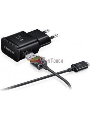 Samsung micro USB Cable & Wall Adapter Μαύρο (EP-TA20EBE+ECB-DU5ABE) (Bulk)