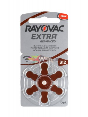 Rayovac extra mercury free μπαταρίες ακουστικών βαρηκοϊας 1,45V, 6τεμ.
