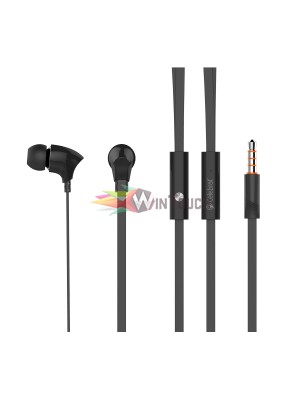 CELEBRAT Earphones με μικρόφωνο G3, on/off, 10mm, 1.2m, μαύρα