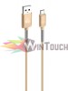POWERTECH Καλώδιο USB σε Micro USB flex alu PTR-0016, copper, 1m, χρυσό POWERTECH Καλώδιο USB σε Micro USB flex alu PTR-0016, copper, 1m, χρυσό