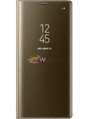 Clear View Book Πλαστικό Χρυσό  (Galaxy Note 10)