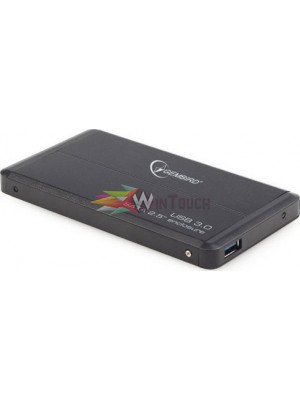 GEMBIRD External case HDD SATA 2.5" USB 3.0, mini USB 5 pin, aluminum, black