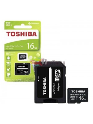 Toshiba M203 microSDHC 16GB U1 THN-M203K0160EA with Adapter  ADP-HS02 Αξεσουάρ