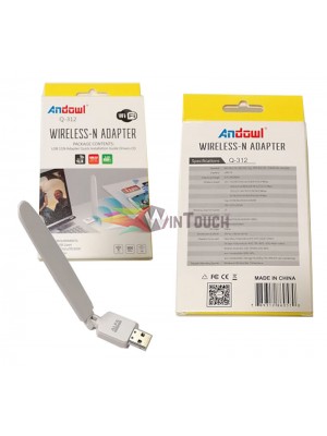 Andowl Q-312 Wireless-N Adapter WiFi 600Mbps USB 11N Adaptor Quick Installation Guide Drivers CD  Υπολογιστές