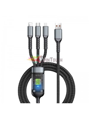 3 σε 1 100w καλώδιο γρήγορης φόρτισης Τύπου C Usb Micro για iPhone Samsung Huawei Xiaomi Pilot Lamp Charger Usb C 6A 1,2μ 3 σε 1 100w καλώδιο γρήγορης φόρτισης Τύπου C Usb Micro για iPhone Samsung Huawei Xiaomi Pilot Lamp Charger Usb C 6A 1,2μ