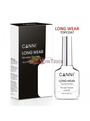 CANNI 18ml Long Wear Tempered No Wipe Super Bright Top Coat CANNI 18ml Long Wear Tempered No Wipe Super Bright Top Coat