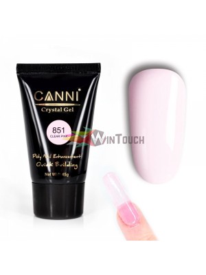 CANNI Crystal Gel δόμησης Νο 851 διάφανο ροζ, 45g CANNI Crystal Gel δόμησης Νο 851 διάφανο ροζ, 45g