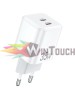 Awei Φορτιστής Χωρίς Καλώδιο GaN με 2 Θύρες USB-C 35W Power Delivery Λευκός (PD65) Awei Φορτιστής Χωρίς Καλώδιο GaN με 2 Θύρες USB-C 35W Power Delivery Λευκός (PD65)