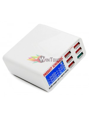 BEST USB φορτιστής 6 θέσεων με LCD monitor BST-U3, 5V 8A, 40W BEST USB φορτιστής 6 θέσεων με LCD monitor BST-U3, 5V 8A, 40W