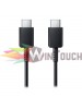 Samsung Regular USB 2.0 Cable USB-C male - USB-C male Μαύρο 1m (EP-DA705BBE)