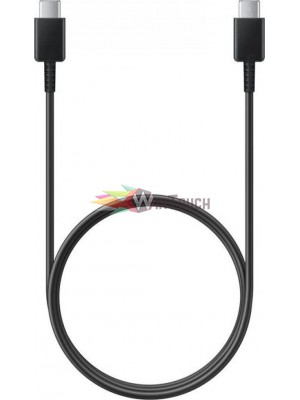 Samsung Regular USB 2.0 Cable USB-C male - USB-C male Μαύρο 1m (EP-DA705BBE)