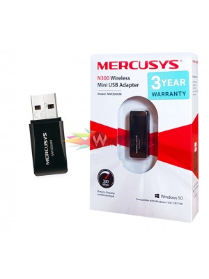 Wireless Mini USB Adapter MERCUSYS MW300UM, 300Mbps, Ver. 3 Υπολογιστές