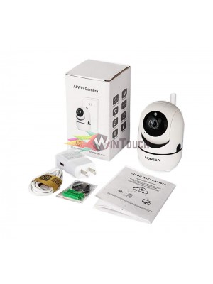 INQMEGA FHD 1080P WiFi Home IP Camera Nanny cam with Auto Tracking, Cloud Service, Night Vision, Two Way Audio for Baby/Elder/Pet (White) Κάμερες Αφαλείας