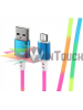 Πολύχρωμο  καλώδιο  φόρτισης  micro  USB 2.4A