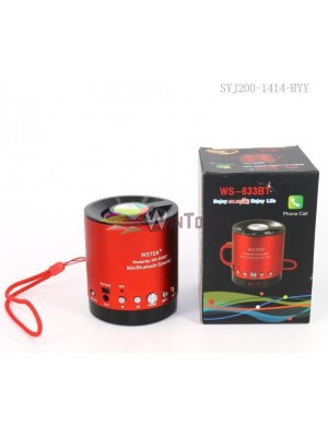 WSTER WS-633BT Bluetooth Speaker Player Hands Free -Κόκκινο WSTER WS-633BT Bluetooth Speaker Player Hands Free -Κόκκινο
