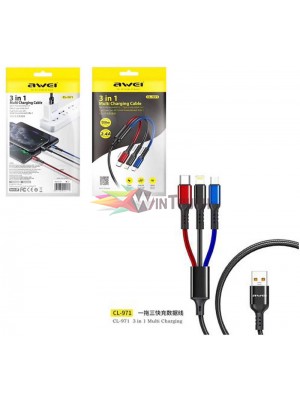 3 in 1 Multi Charging Cable CL-971 Awei  Αξεσουάρ