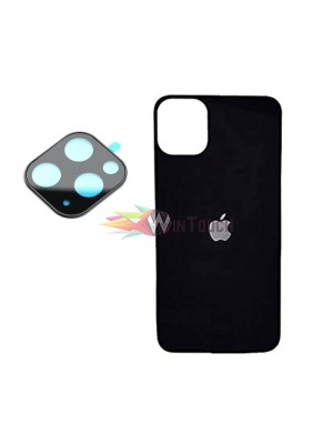 iPhone 11 pro Tepered glass black for back cover with camera lens protector Αξεσουάρ iPhone 11 pro Tepered glass black for back cover with camera lens protector Αξεσουάρ